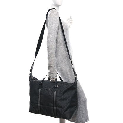Gucci Nylon Monogram XL Duffle Bag Black 2 of 10