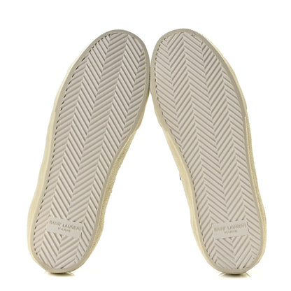 Saint Laurent Calfskin Star Court Sneakers 37 White Black 6 of 11