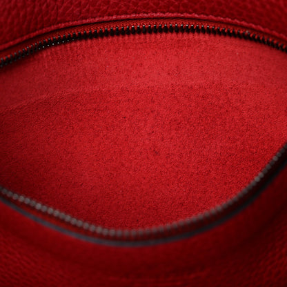Valentino Garavani Pebbled Calfskin Medium Rockstud Tote Rosso Valentino 9 of 14