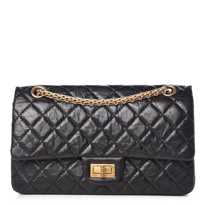 Chanel Aged Calfskin Quilted 2.55 Reissue 225 Flap Black 1 of 9
