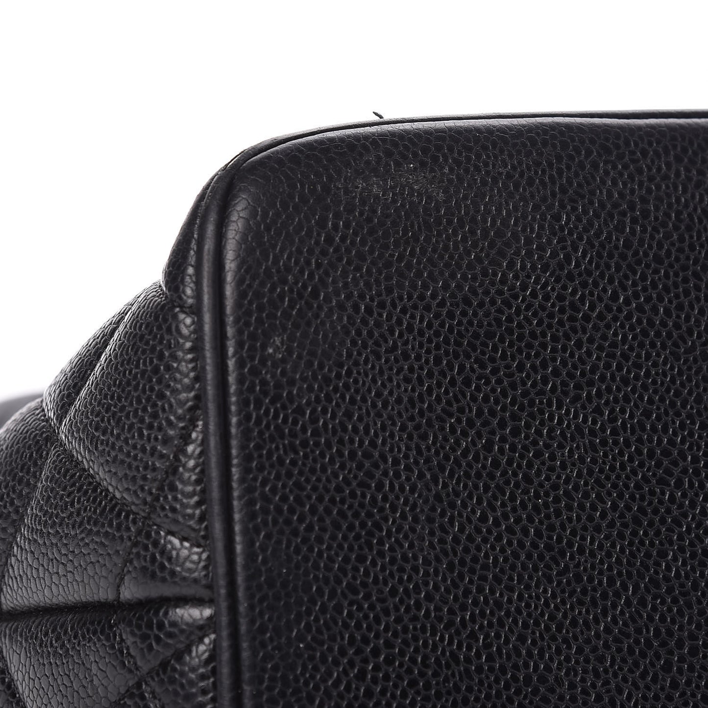 Caviar Quilted Medallion Tote Black