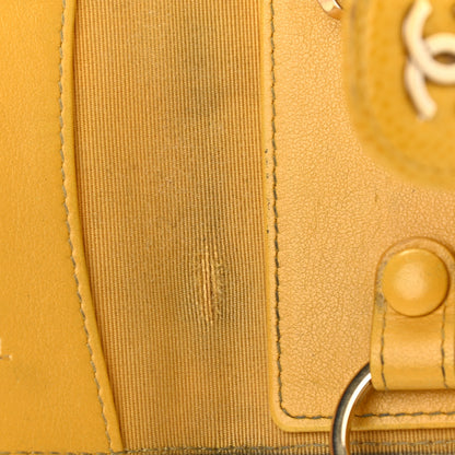 Chanel Caviar Quilted Classic 4 Key Holder Wallet Yellow 10 of 11