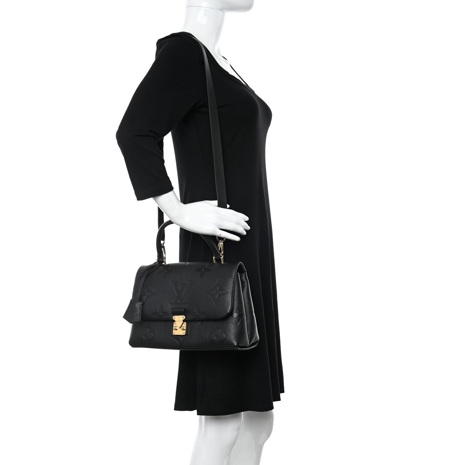 Louis Vuitton Empreinte Monogram Giant Madeleine MM Black 2 of 12