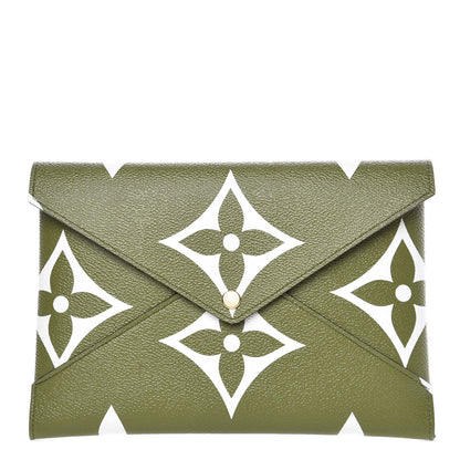 Louis Vuitton Monogram Giant Large Kirigami Pochette Kaki 1 of 6