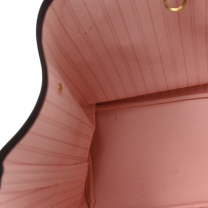 Louis Vuitton Damier Ebene Neo Neverfull MM Rose Ballerine 12 of 13