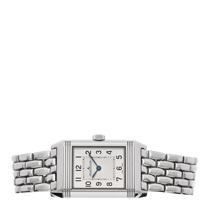Jaeger-LeCoultre Stainless Steel Diamond 21mm Reverso Classic Duetto Automatic Watch Silver Q2668130 2 of 5