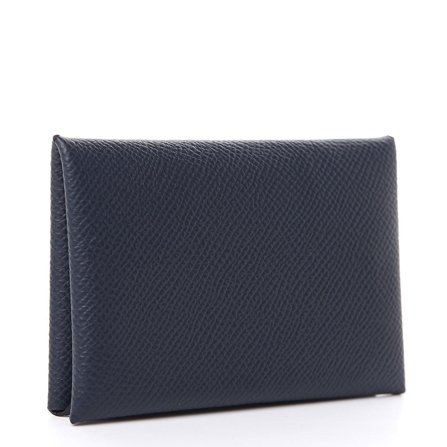 Epsom Verso Calvi Card Case Bleu Indigo Vert Amande