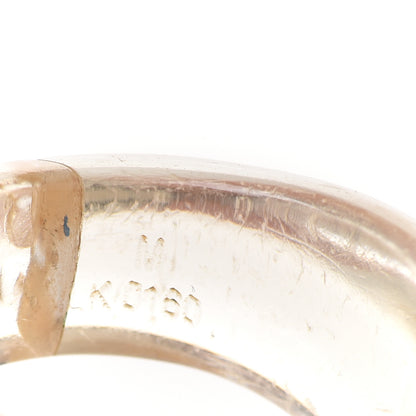 Louis Vuitton Resin Swarovski Heart Inclusion Ring M Gold 6.5 4 of 4