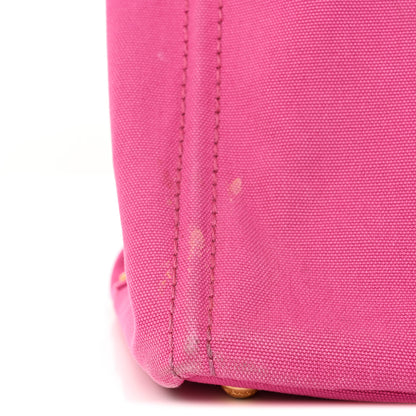 Prada Canvas Large Canapa Logo Tote Peonia 11 of 14