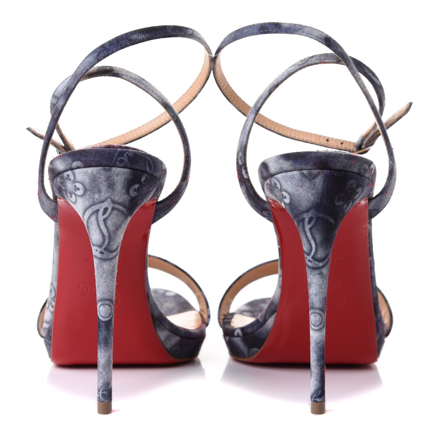 Christian Louboutin Jeans Punk Loubi Queen 120 Sandals 37.5 Multicolor 10 of 20