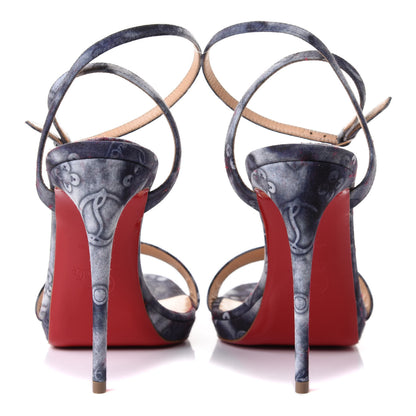 Christian Louboutin Jeans Punk Loubi Queen 120 Sandals 37.5 Multicolor 10 of 20