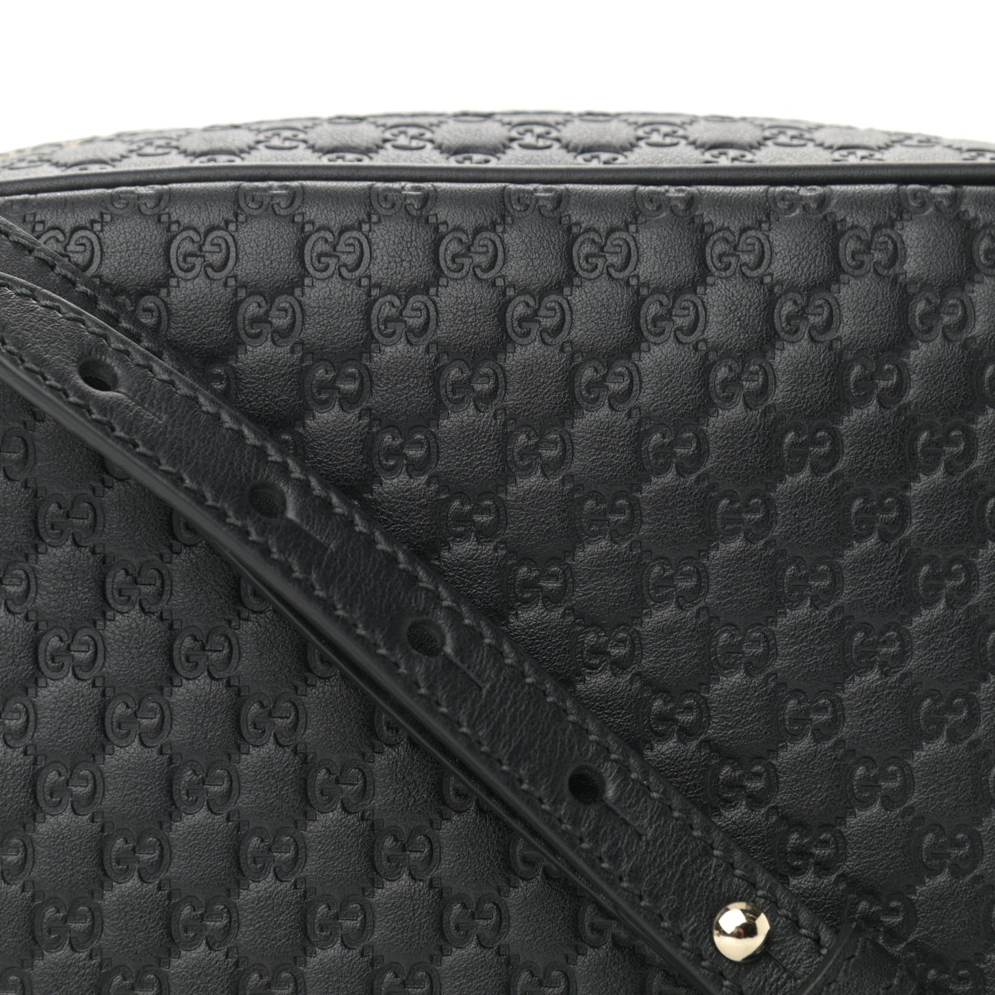 Microguccissima Mini Bree Messenger Bag Black