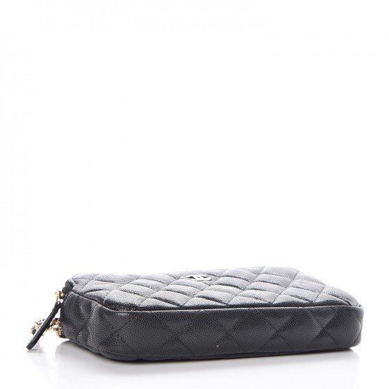 Chanel Caviar Quilted Small Clutch With Chain Black 4 of 11