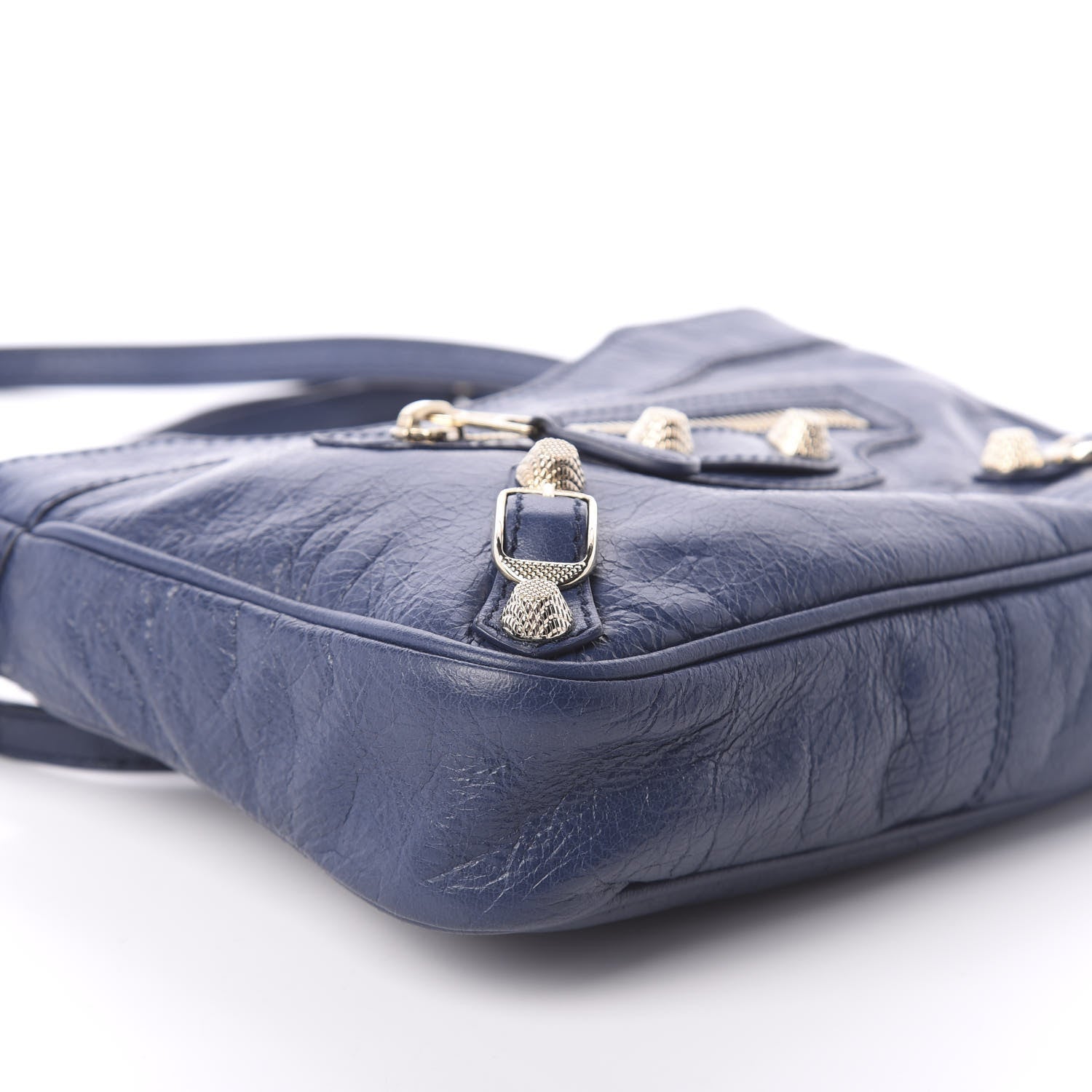 Balenciaga Agneau Giant 12 Silver Hardware Hip Bleu Roi 7 of 8