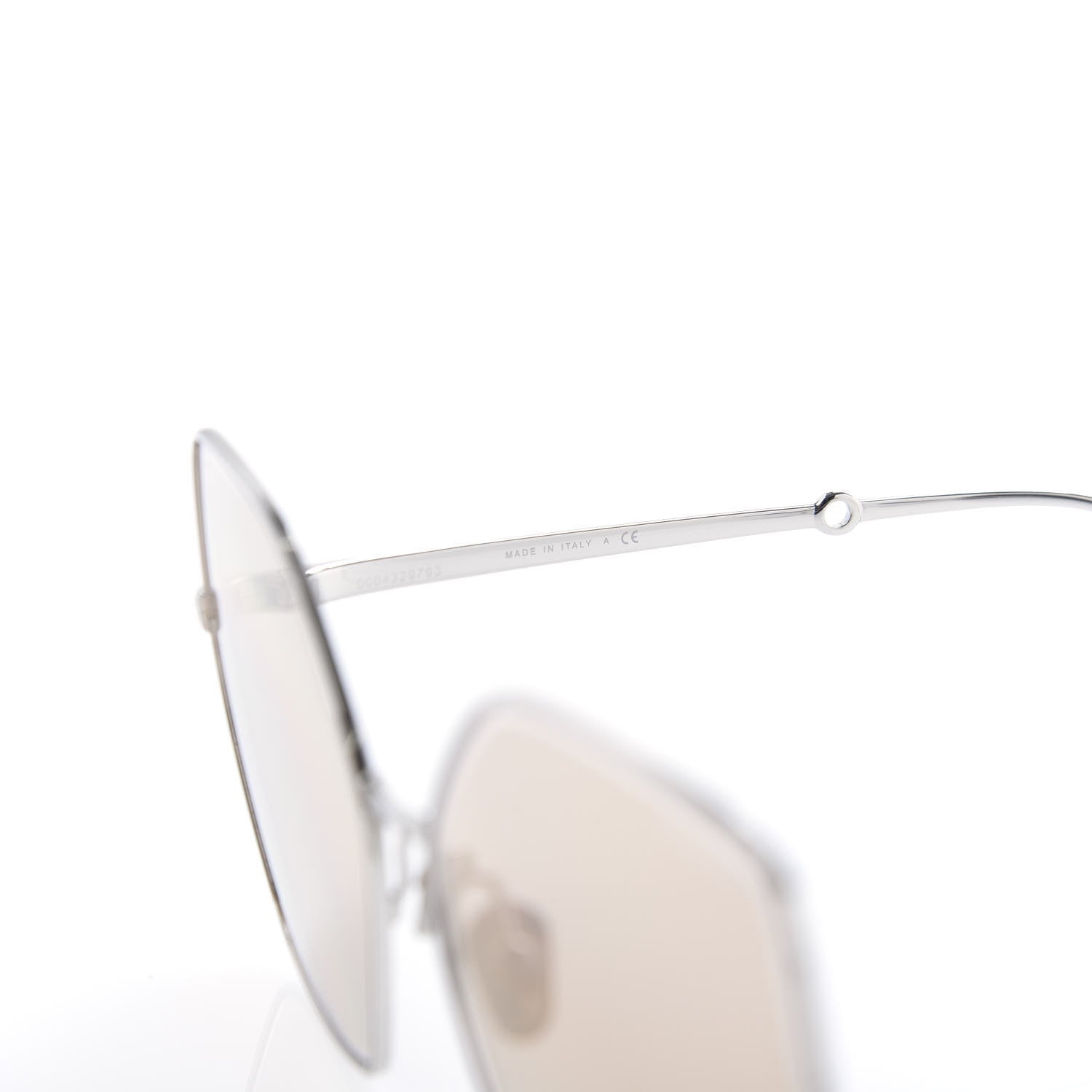 Chanel Metal Butterfly Removable Pearl Chain Sunglasses 4262 Silver Brown 7 of 10