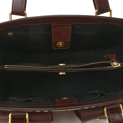 Burberry Haymarket Check Coated Canvas Pocket Tote Brown 5 of 11