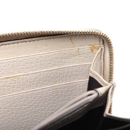 Gucci Monogram Metal Bar Zip Around Wallet Beige Ebony Off White 12 of 35