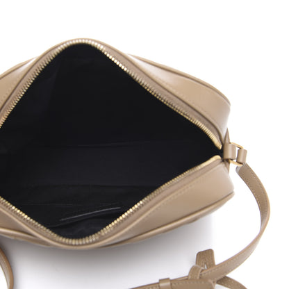 Saint Laurent Calfskin Matelasse Monogram Lou Camera Bag Dark Latte 5 of 10