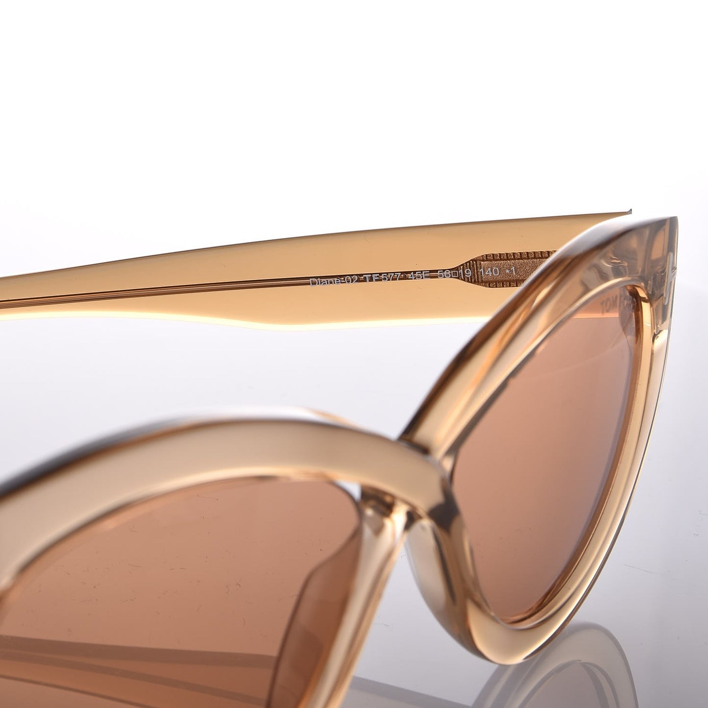 Diane Sunglasses TF577 Shiny Light Brown