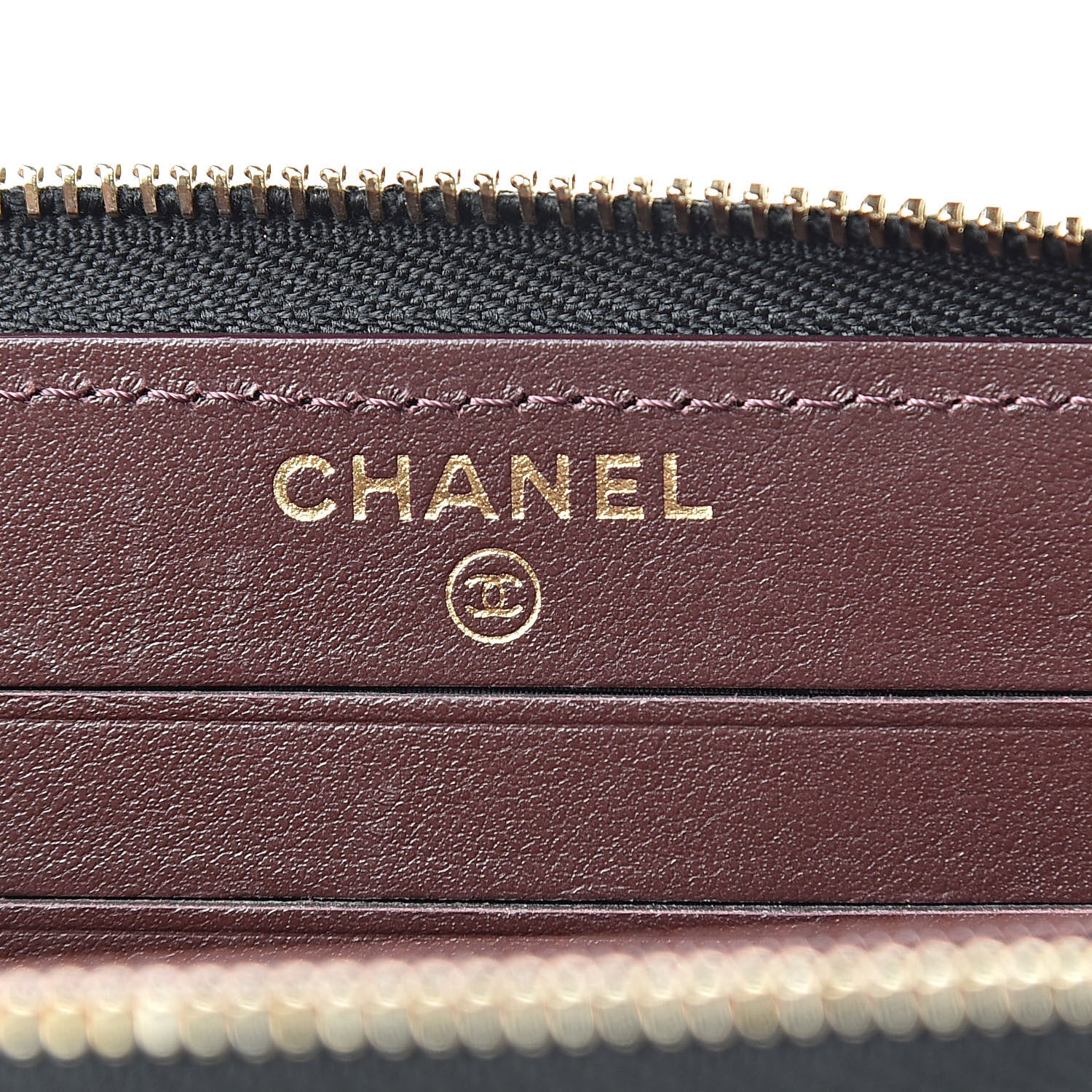 Chanel Caviar Quilted Small Zip Around Wallet Black 6 of 9