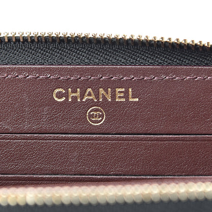 Chanel Caviar Quilted Small Zip Around Wallet Black 6 of 9