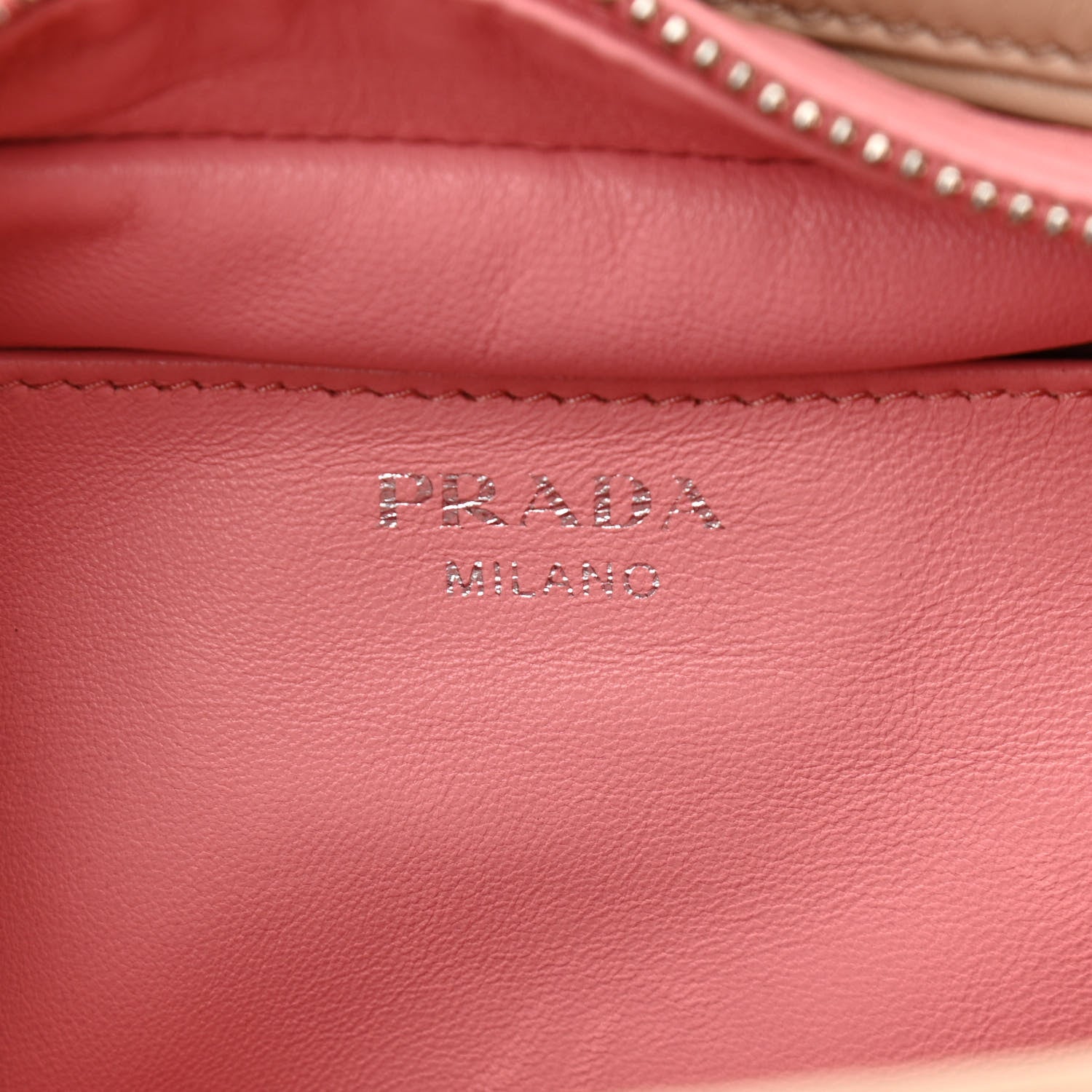 Prada Soft Calf Medium Inside Tote Cammeo Rosa 6 of 11