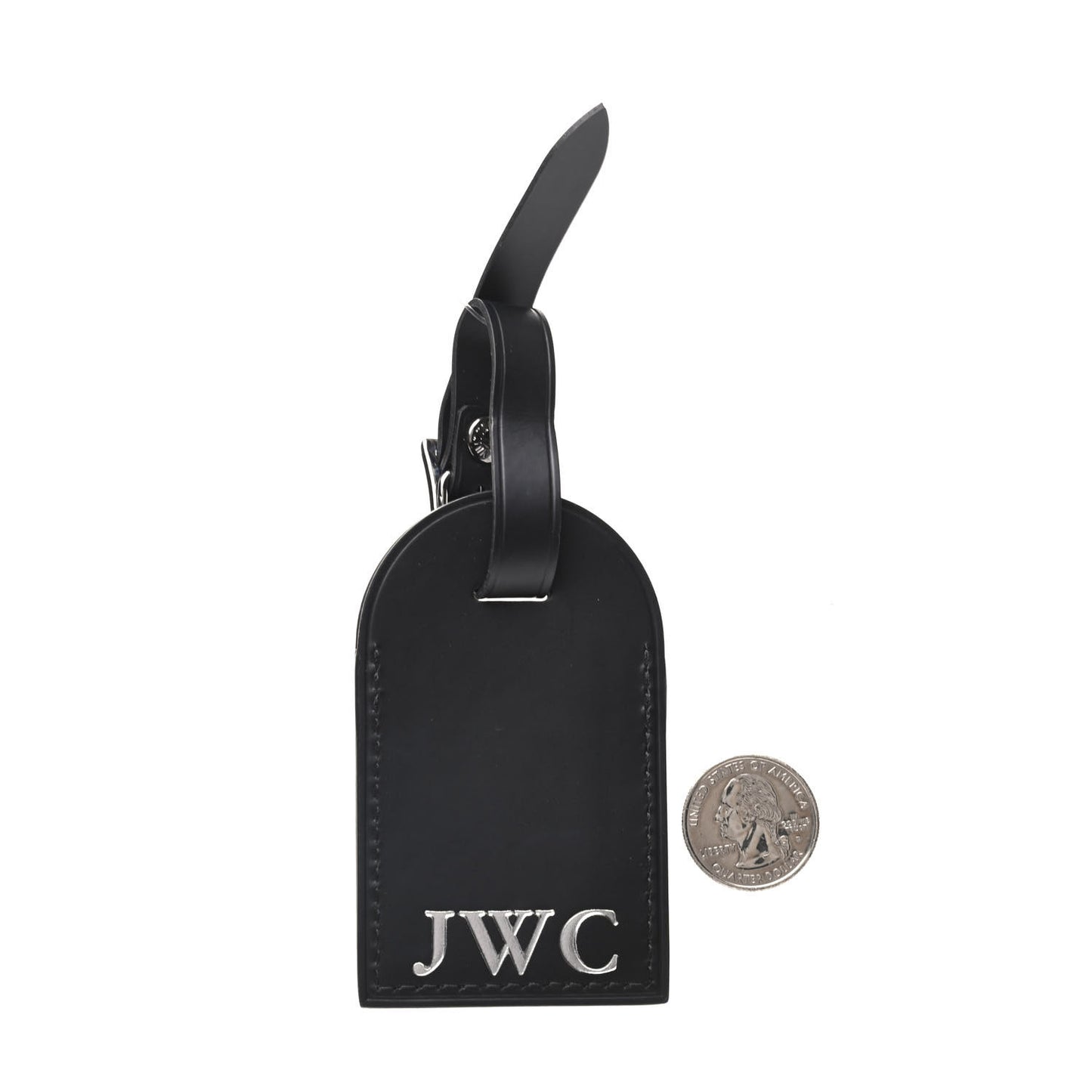 Calfskin Hawaii Luggage Tag Black