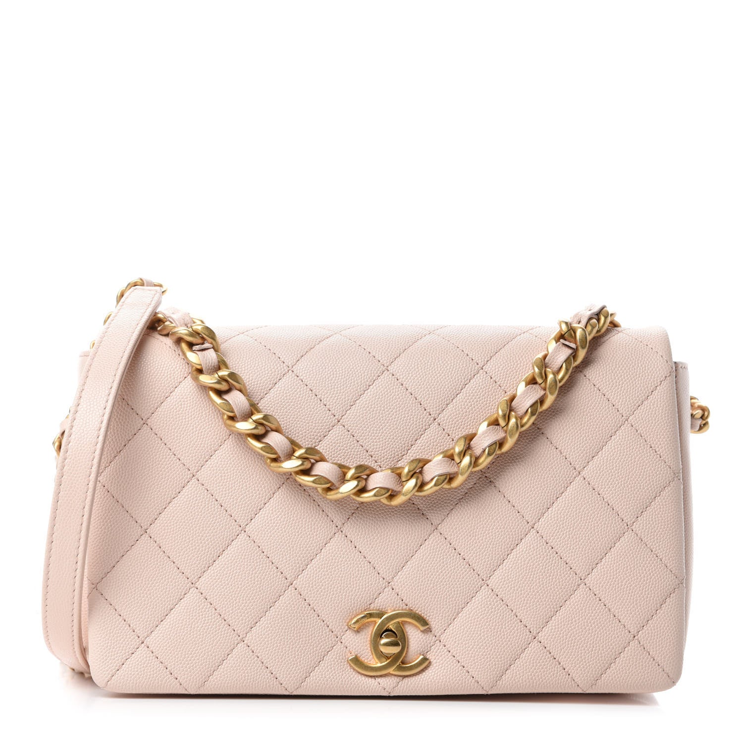 Chanel Caviar Quilted Medium Fashion Therapy Flap Beige 1 of 10