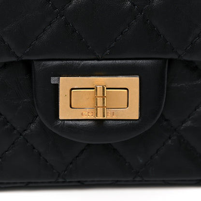 Chanel Aged Calfskin Quilted 2.55 Reissue Mini Flap Black 11 of 12