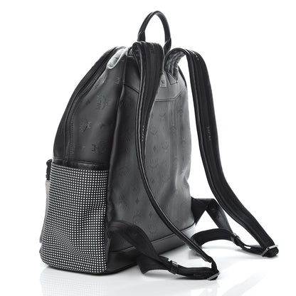 MCM Odeon Nylon Printed Medium Stark Backpack Black Multicolor 3 of 12