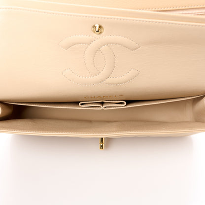 Chanel Caviar Quilted Medium Double Flap Beige 5 of 12