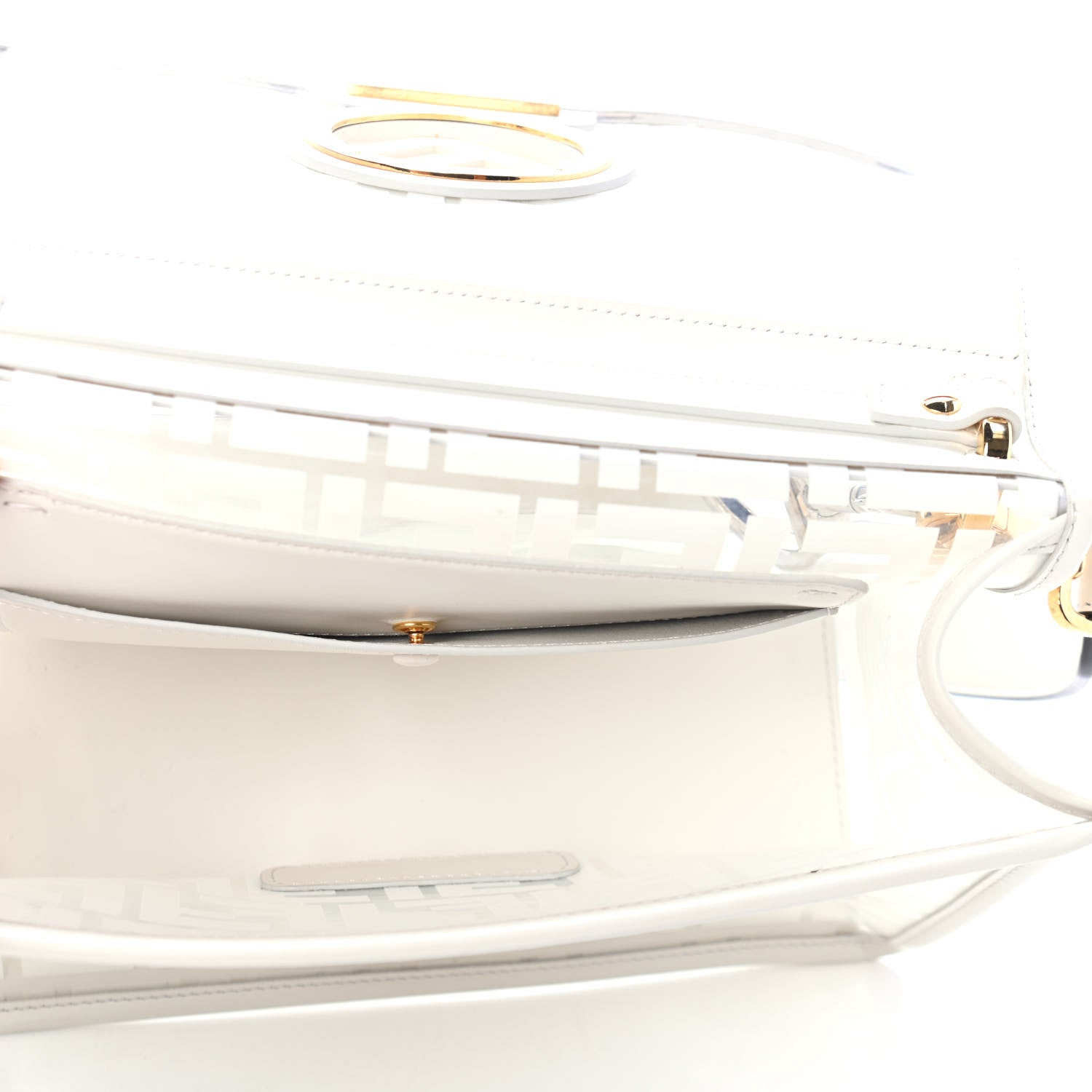 Fendi TPU FF Vitello Century F is Fendi Kan I Shoulder Bag White 4 of 4