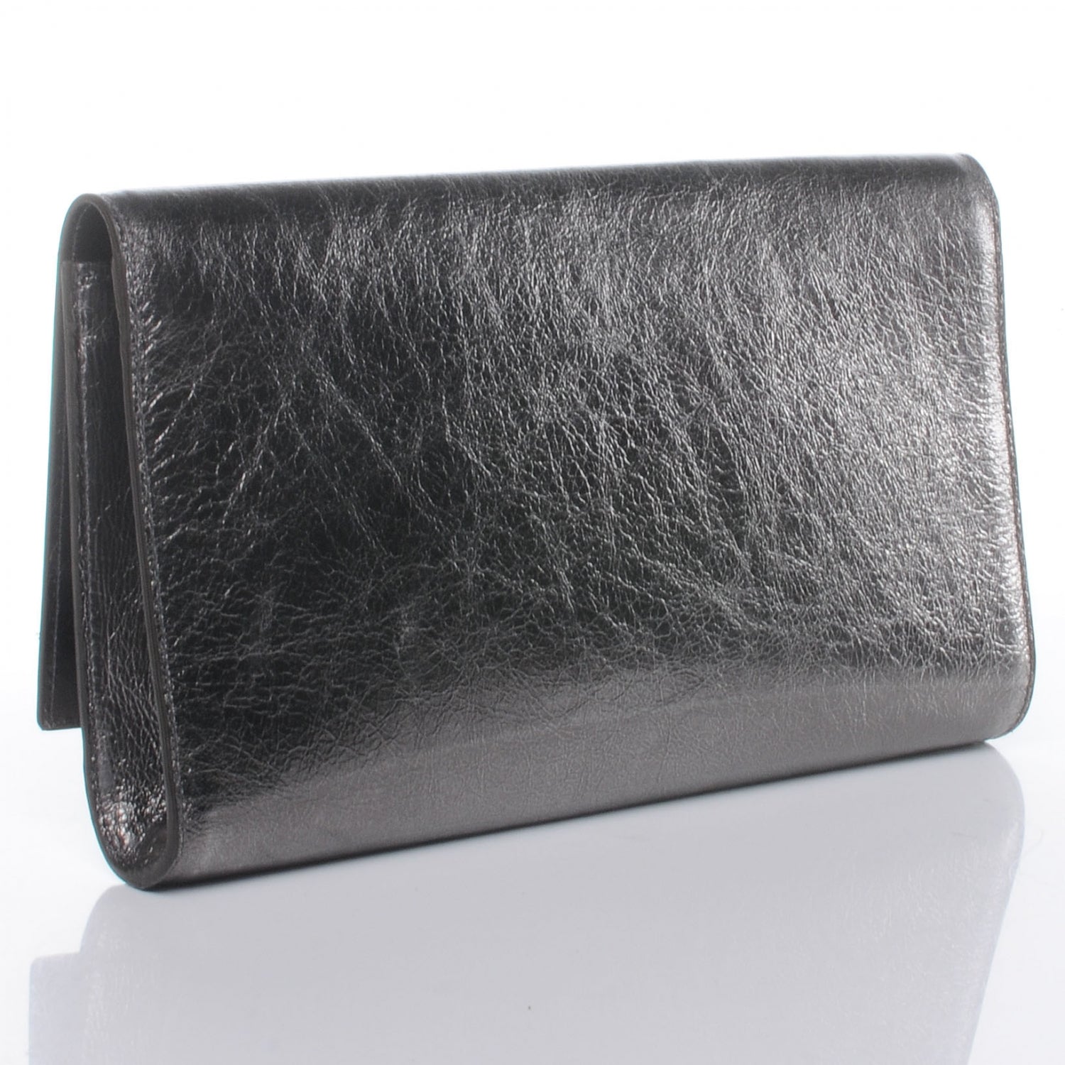 Saint Laurent Metallic Belle de Jour Clutch Silver 3 of 8