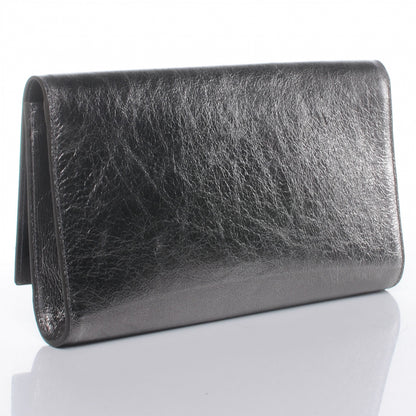 Saint Laurent Metallic Belle de Jour Clutch Silver 3 of 8