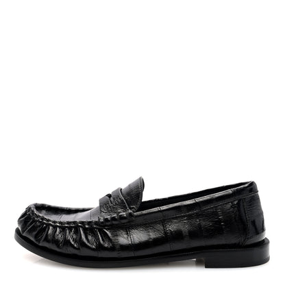 Saint Laurent Supple Eel Le 15 Loafer Penny Slippers 36.5 Black 1 of 8