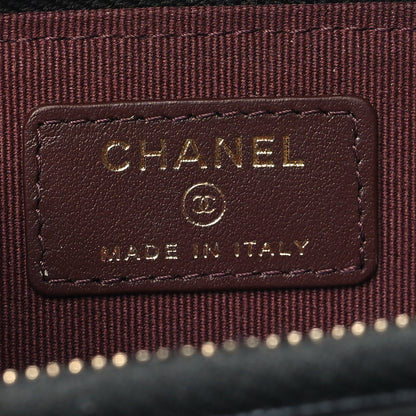 Chanel Caviar Quilted Zipped Key Holder Case Black 6 of 10
