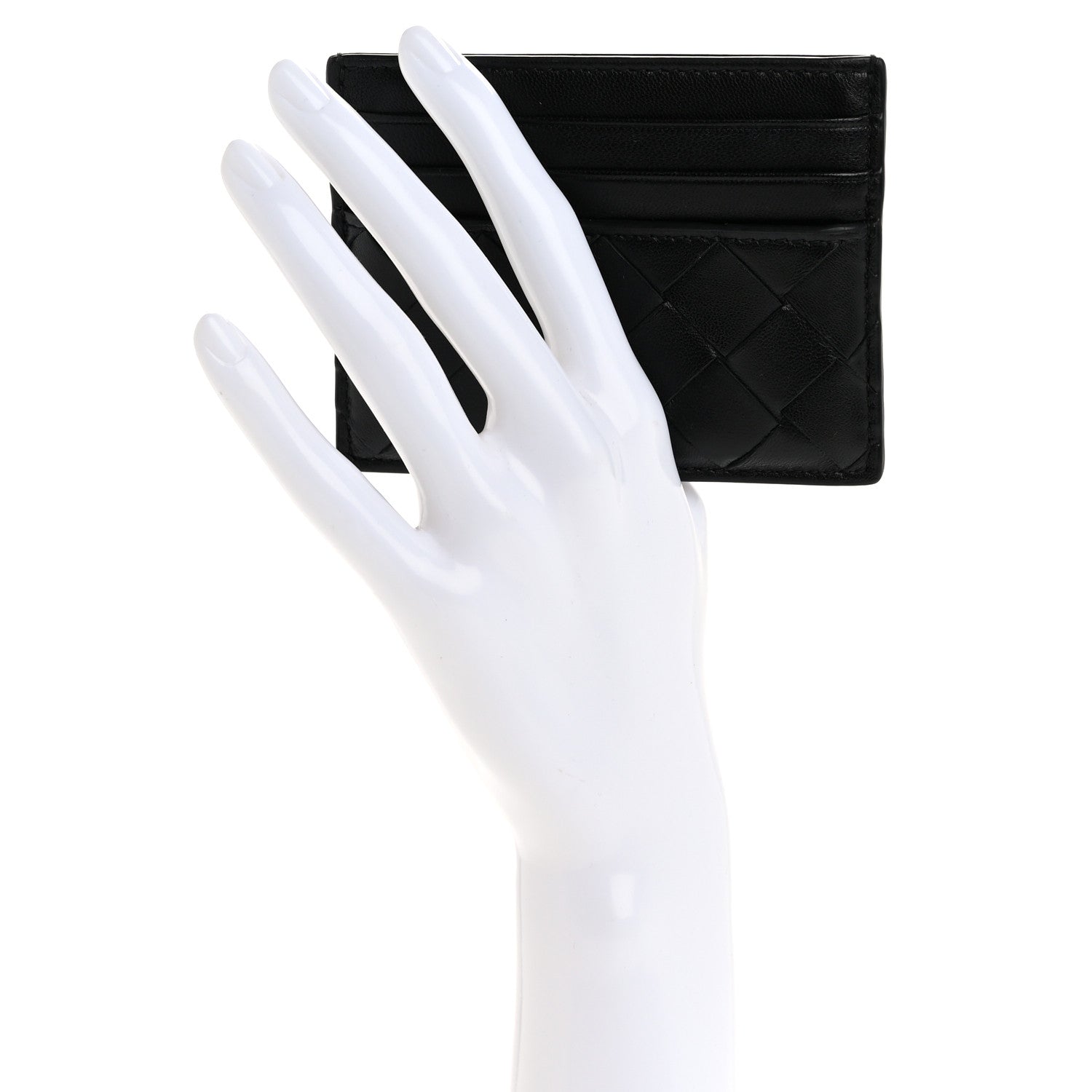 Bottega Veneta Nappa Intrecciato Card Holder Black 2 of 8
