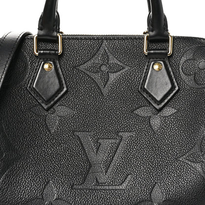 Louis Vuitton Empreinte Monogram Giant Speedy Bandouliere 25 Black 7 of 9