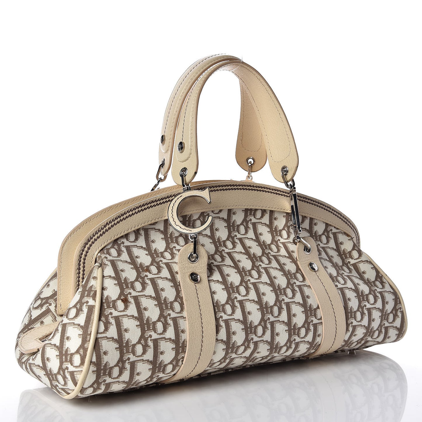 Monogram Vintage Flowers Bowler Beige