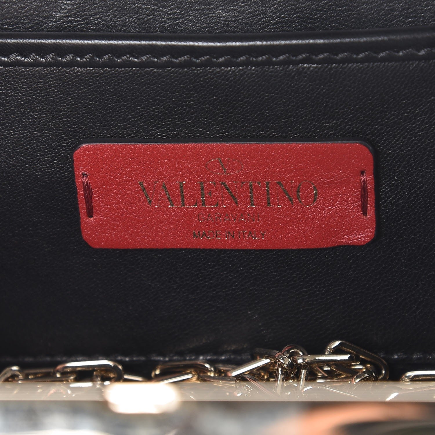 Valentino Garavani Swarovski Crystal Minaudiere Box Clutch Black 6 of 7