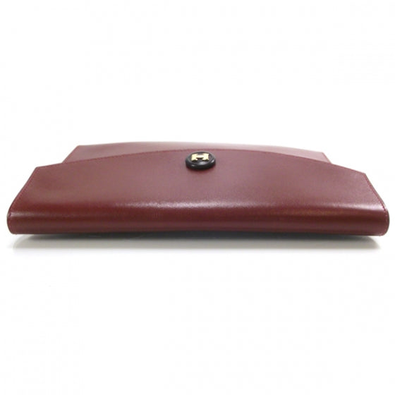 Box Leather Pochette Rio Rouge
