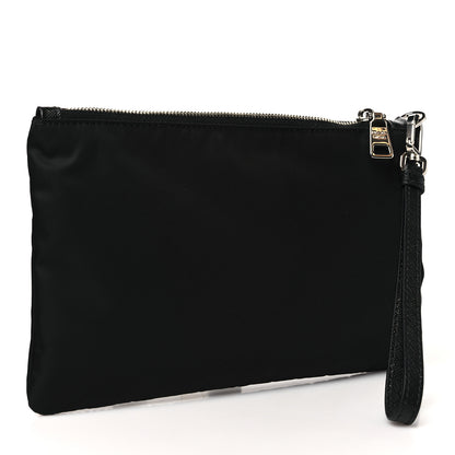 Prada Re-Nylon Saffiano Pouch Wristlet Black 3 of 8