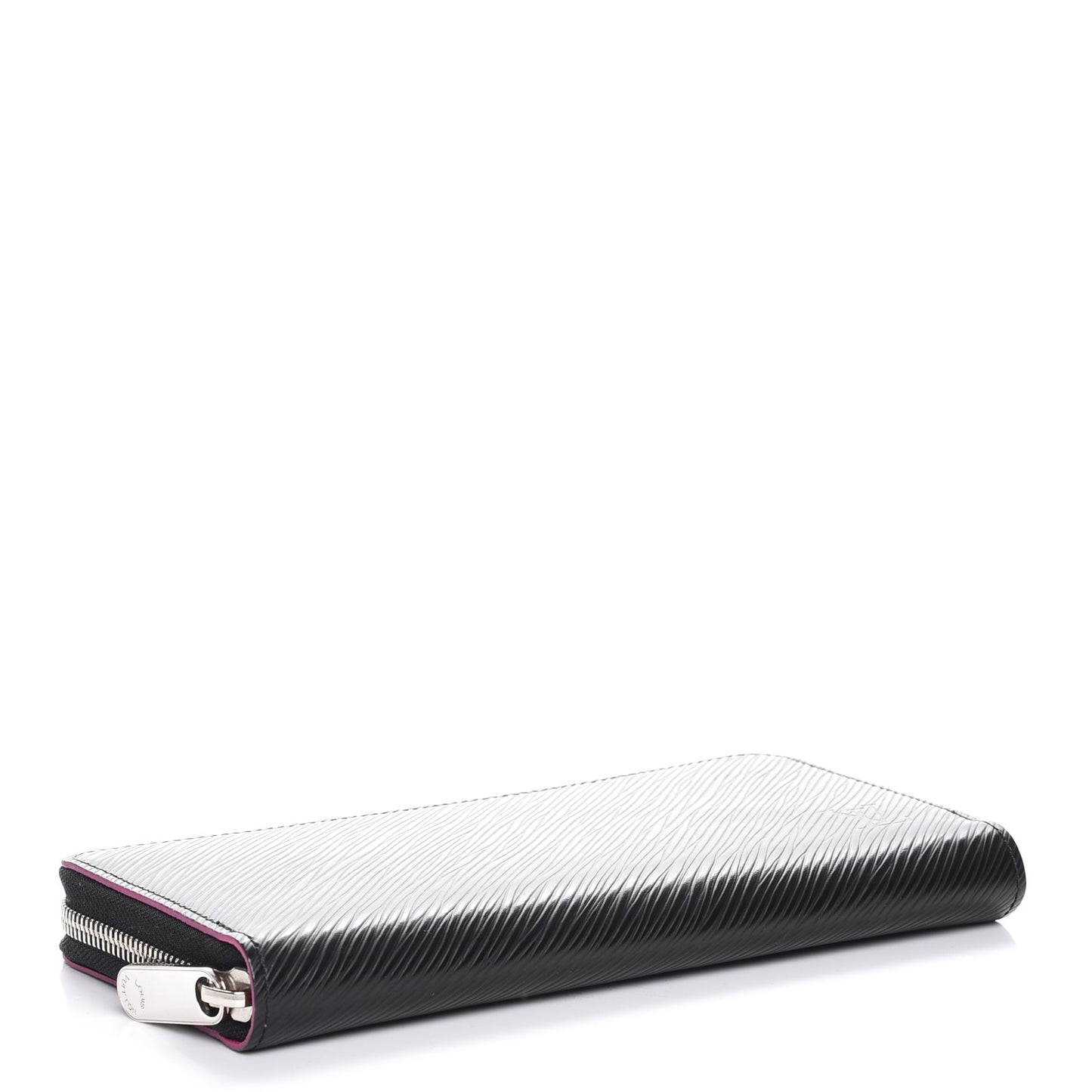 Epi Zippy Wallet Black Hot Pink