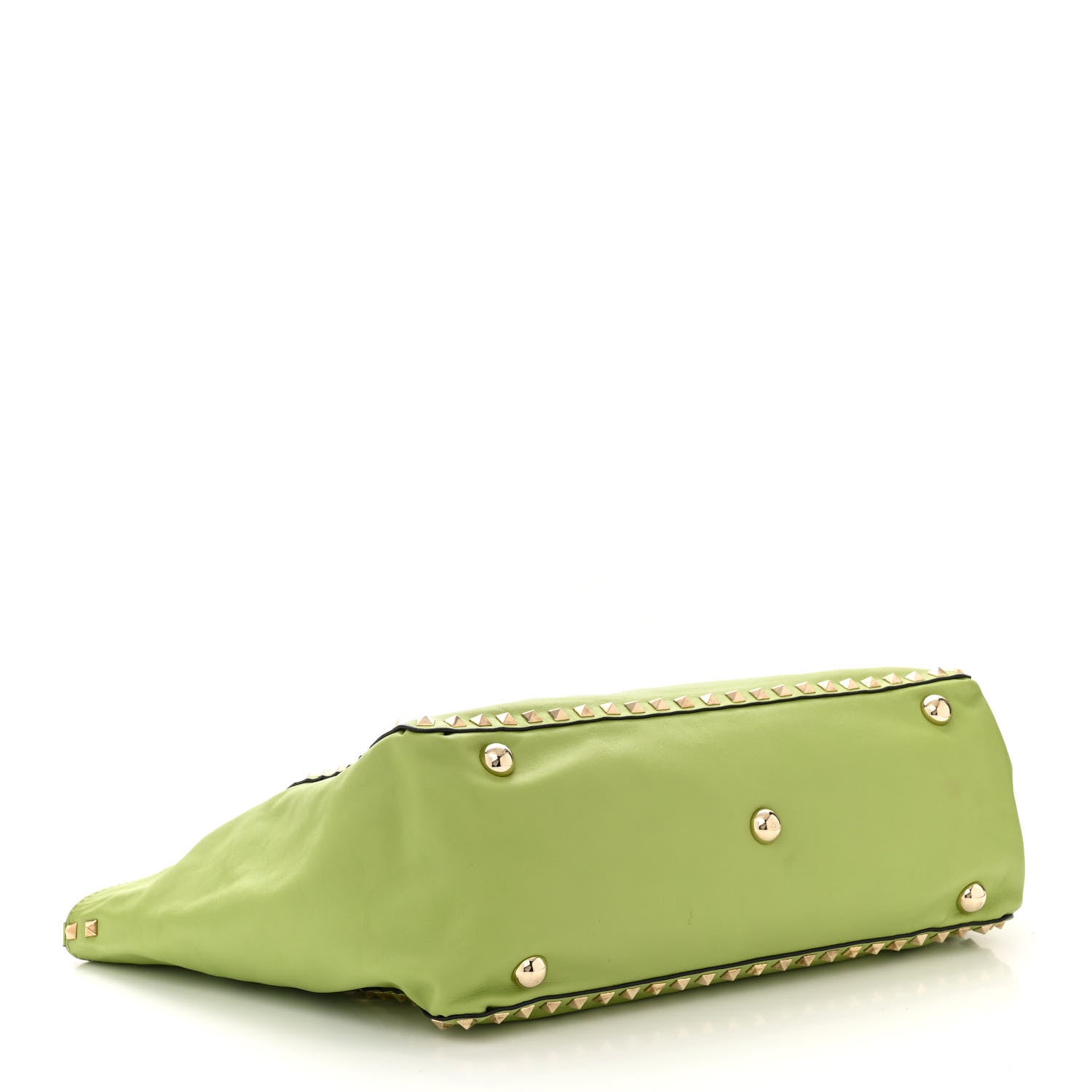 Valentino Garavani VALENTINO GARAVANI Vitello Medium Rockstud Tote Apple 4 of 16