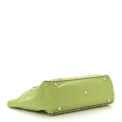Valentino Garavani VALENTINO GARAVANI Vitello Medium Rockstud Tote Apple 4 of 16