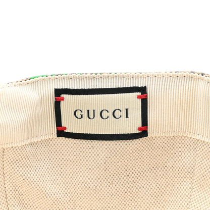 Gucci GG Supreme Flora Claudia Baseball Hat 57 M White 8 of 10