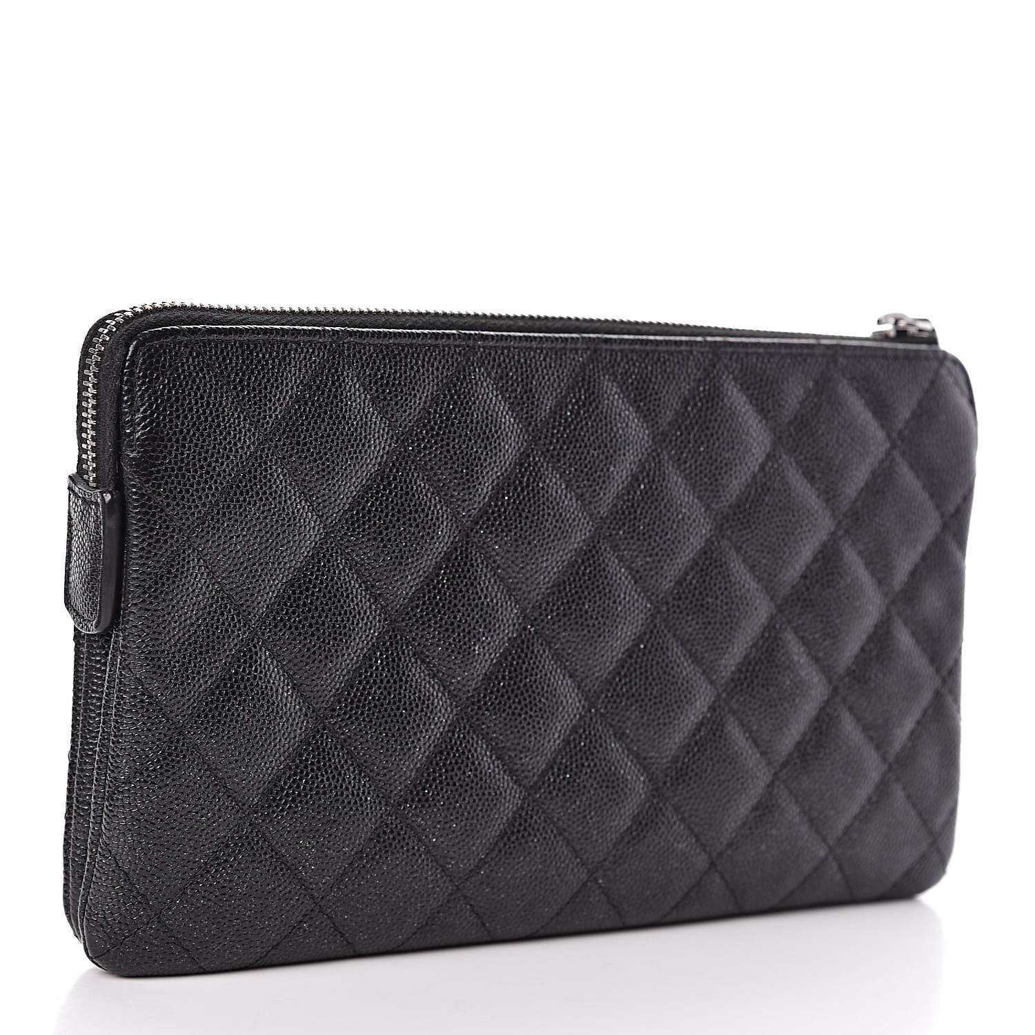 Chanel Caviar Quilted Small Zipped Pouch Black 3 of 8