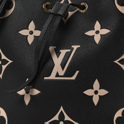 Louis Vuitton Empreinte Monogram Giant Neonoe MM Black Beige 8 of 10