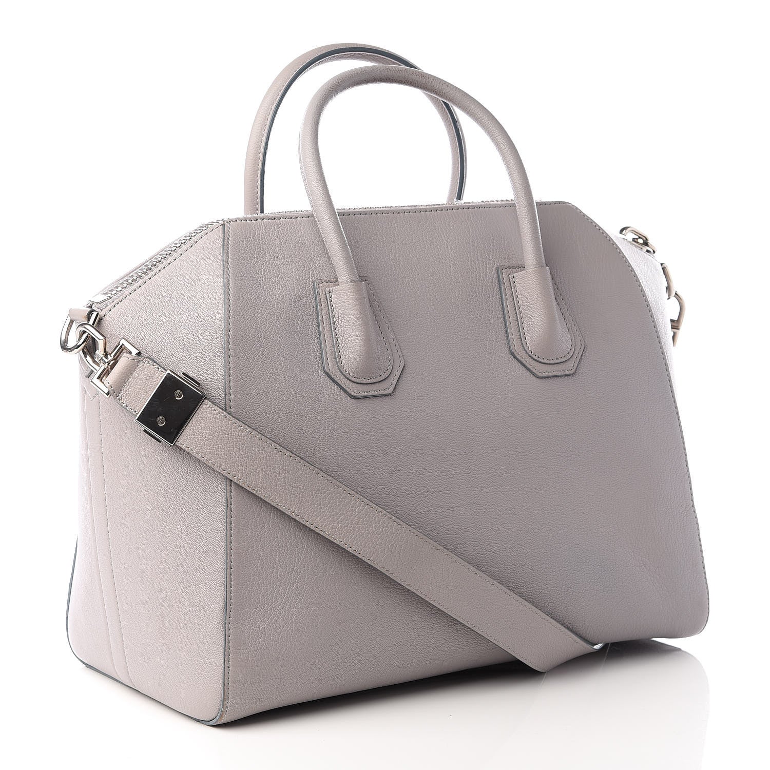 Givenchy Sugar Goatskin Medium Antigona Pearl Grey 2 of 9