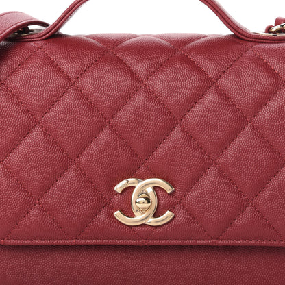 Chanel Caviar Quilted Medium Business Affinity Flap Burgundy 10 of 11